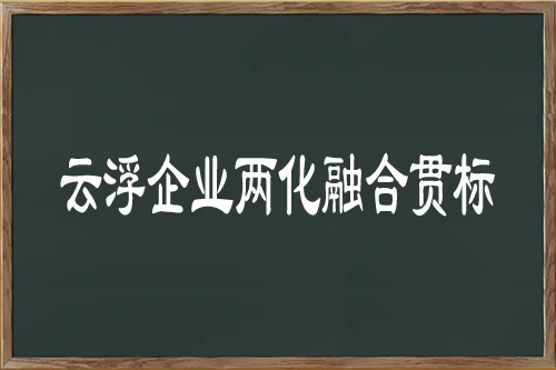 云浮企業兩化融合貫標