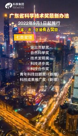 廣東省科學技術獎申報，獎項設置、申報條件