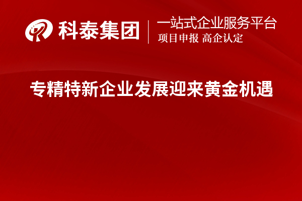 專精特新企業發展迎來黃金機遇