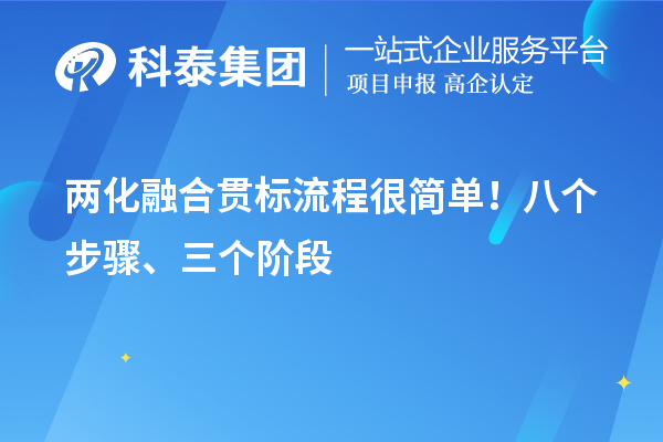 兩化融合貫標(biāo)流程很簡(jiǎn)單！八個(gè)步驟、三個(gè)階段