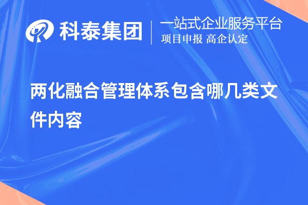 兩化融合管理體系包含哪幾類文件內容