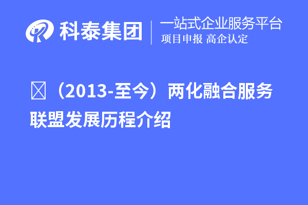 ?（2013-至今）兩化融合服務聯盟發展歷程介紹