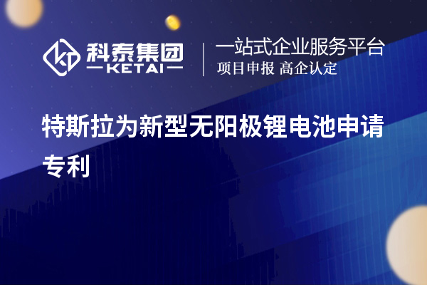 特斯拉為新型無陽極鋰電池申請(qǐng)專利