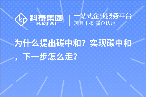 為什么提出碳中和？實現碳中和，下一步怎么走？