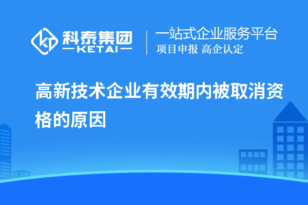 高新技術企業有效期內被取消資格的原因