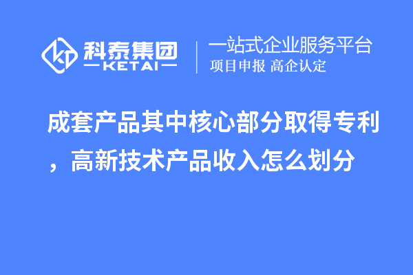 成套產品其中核心部分取得專利，高新技術產品收入怎么劃分