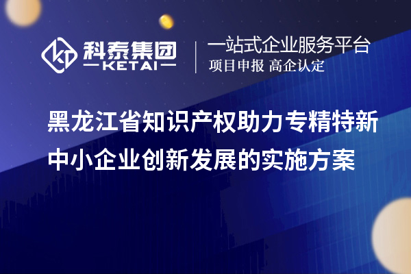 黑龍江省知識產權助力專精特新中小企業創新發展的實施方案