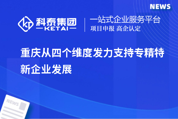 重慶從四個維度發力支持專精特新企業發展