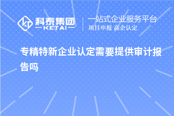 專精特新企業認定需要提供審計報告嗎