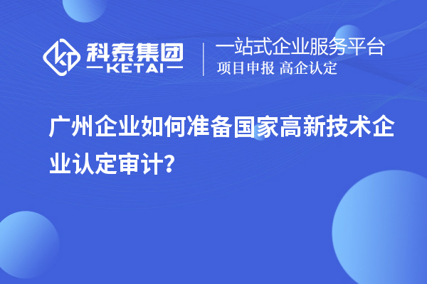 廣州企業如何準備國家高新技術企業認定審計？