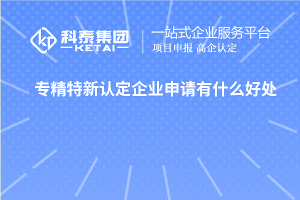 專精特新認定企業申請有什么好處