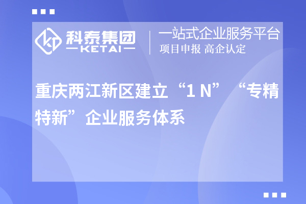 重慶兩江新區建立“1+N”“專精特新”企業服務體系