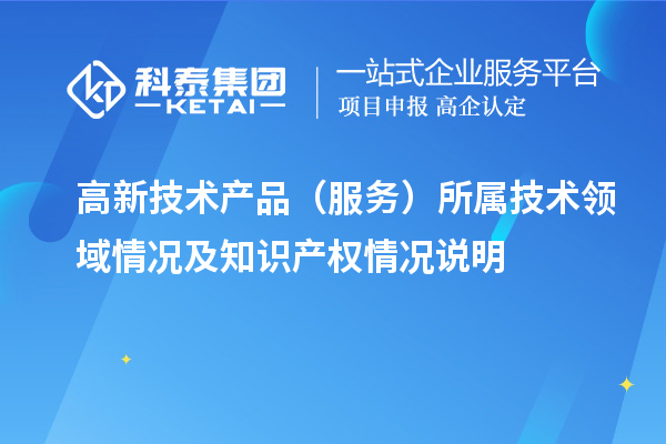 高新技術產品（服務）所屬技術領域情況及知識產權情況說明