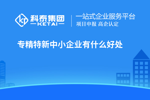 專精特新中小企業有什么好處