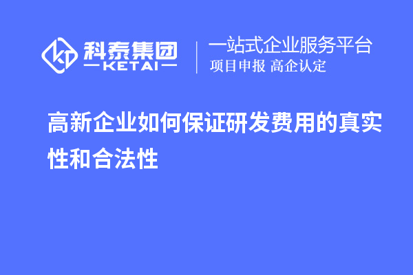 高新企業如何保證研發費用的真實性和合法性