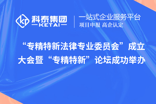 “專精特新法律專業(yè)委員會(huì)”成立大會(huì)暨“專精特新”論壇成功舉辦