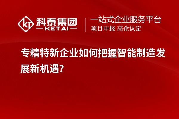 專精特新企業(yè)如何把握智能制造發(fā)展新機(jī)遇？