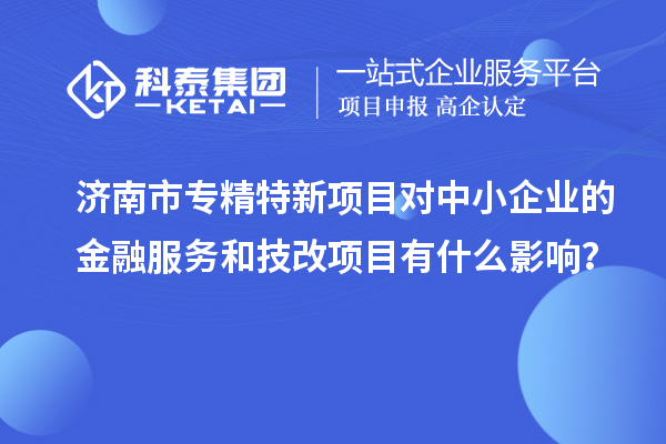 濟南市專精特新項目對中小企業的金融服務和<a href=http://5511mu.com/fuwu/jishugaizao.html target=_blank class=infotextkey>技改</a>項目有什么影響？