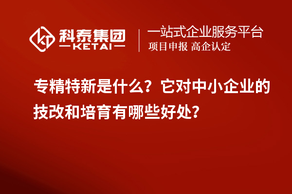 專精特新是什么？它對中小企業(yè)的<a href=http://5511mu.com/fuwu/jishugaizao.html target=_blank class=infotextkey>技改</a>和培育有哪些好處？