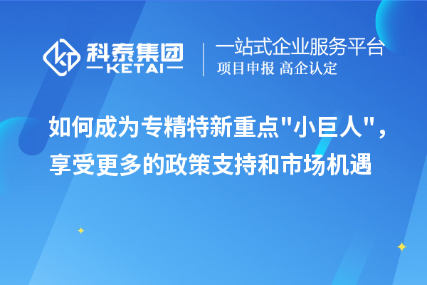 如何成為專精特新重點(diǎn)小巨人，享受更多的政策支持和市場(chǎng)機(jī)遇