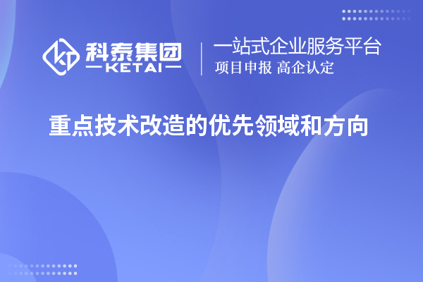  重點技術改造的優先領域和方向