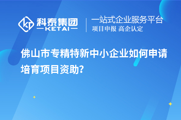 佛山市<a href=http://5511mu.com/fuwu/zhuanjingtexin.html target=_blank class=infotextkey>專精特新中小企業(yè)</a>如何申請培育項目資助？