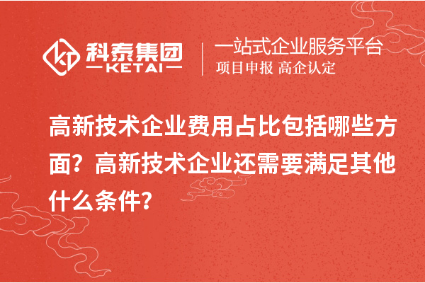 高新技術企業費用占比包括哪些方面？高新技術企業還需要滿足其他什么條件？