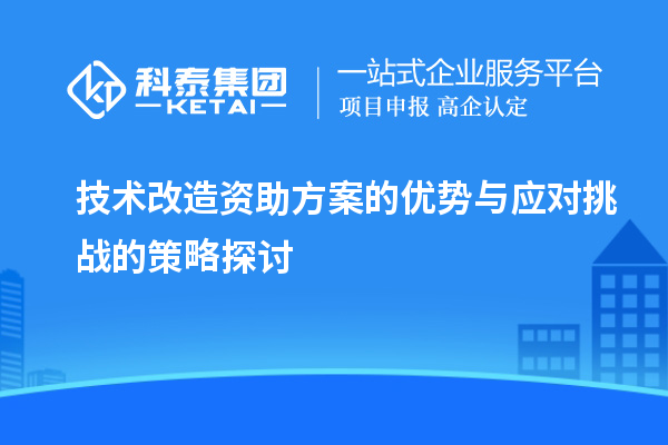 技術改造資助方案的優勢與應對挑戰的策略探討