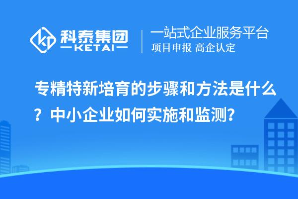 專精特新培育的步驟和方法是什么？中小企業如何實施和監測？