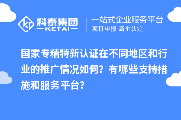 國家專精特新認證在不同地區(qū)和行業(yè)的推廣情況如何？有哪些支持措施和服務平臺？