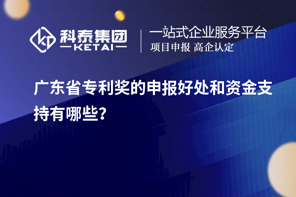 廣東省專利獎的申報好處和資金支持有哪些？