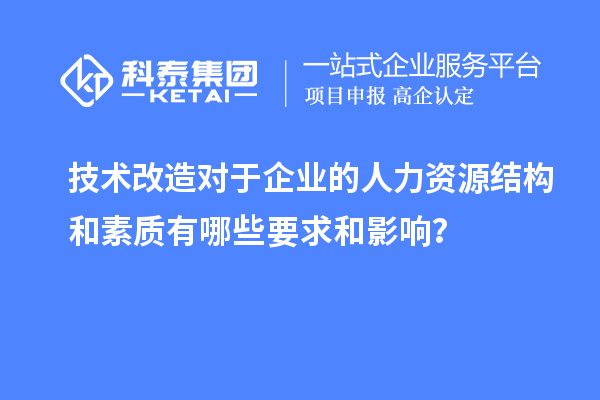 技術改造對于企業的人力資源結構和素質有哪些要求和影響？