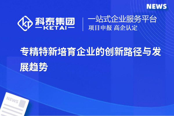 專精特新培育企業的創新路徑與發展趨勢