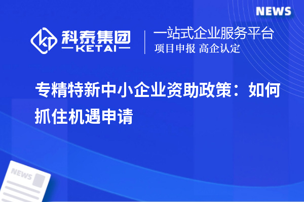 專精特新中小企業(yè)資助政策：如何抓住機(jī)遇申請