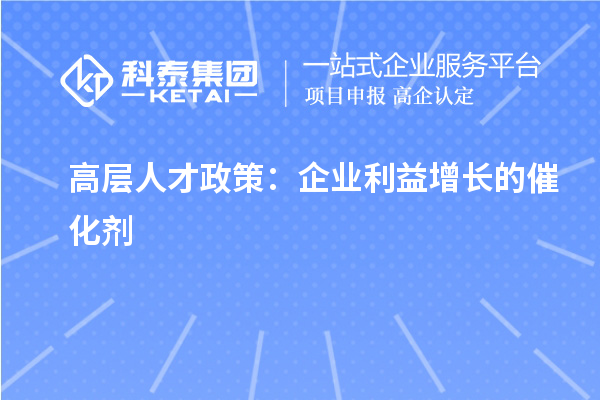 高層人才政策：企業利益增長的催化劑