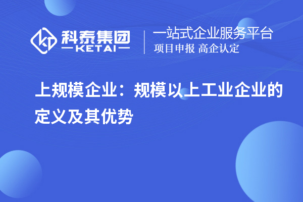 上規模企業：規模以上工業企業的定義及其優勢